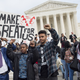 Students protest the election of President-elect Donald Trump during a march Nov. 15, 2016, outside the U.S. Supreme Court in Washington, D.C.
SAUL LOEB/AFP/Getty Images